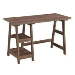Designs2Go Trestle Desk With Shelves - Breighton Home -HOMES: Inside + Out Store GUEST 46edd10a fbd8 4d2f a81e 7a1e2df4d259