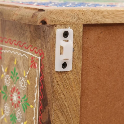 Ailey Handcrafted Boho Mango Wood 3 Drawer Nightstand Natural - Christopher Knight Home 13 Ailey Handcrafted Boho Mango Wood 3 Drawer Nightstand Natural - Christopher Knight Home - Image 11