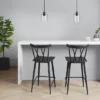 Set Of 2 Becket Metal X Back Counter Height Barstool Black - Threshold™ -HOMES: Inside + Out Store GUEST 493135da 25c8 42a3 9ada 89f07914f05b