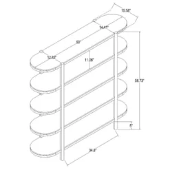 57" Portola Hills 5 Shelf Horizontal Bookcase - Threshold™ Designed With Studio McGee -HOMES: Inside + Out Store GUEST 4a1c7b50 180c 4afa a05b f287b4db2a71