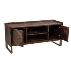 Glacerad Reclaimed Wood Media Console For TVs Upto 50" Brown - Aiden Lane -HOMES: Inside + Out Store GUEST 4bd16b9b 7878 4b86 840d 8ad0879c2604