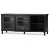 Walda Wood Cabinet With 2 Sliding Doors And 1 Drawer TV Stand For TVs Up To 60" Dark Brown/Gray - Baxton Studio -HOMES: Inside + Out Store GUEST 52e6c1a5 581e 4234 a534 2d067179cc34