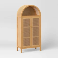 Woven Arched Wood Cabinet - Threshold™ -HOMES: Inside + Out Store GUEST 55ee5cc0 3aff 4967 be03 2e31c724f280