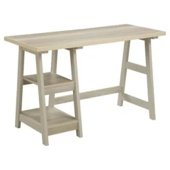 Designs2Go Trestle Desk With Shelves - Breighton Home -HOMES: Inside + Out Store GUEST 56518931 3089 42a6 88ab f60331c97f7f