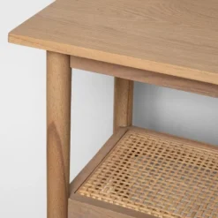 Wood & Cane Console Table - Hearth & Hand™ With Magnolia -HOMES: Inside + Out Store GUEST 580df79e d800 4e4c b250 13352b3669ec