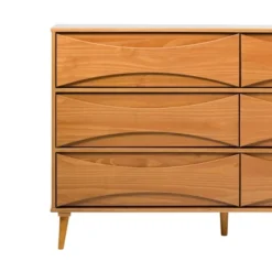 Mid-Century Modern Contoured 6 Drawer Dresser - Saracina Home 39 Mid-Century Modern Contoured 6 Drawer Dresser - Saracina Home -HOMES: Inside + Out Store GUEST 594c6242 2500 453b 90d5 efb2e62ee4ee