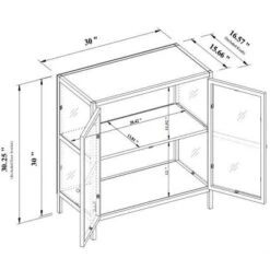 30" Crystal Cove Glass Cabinet Black - Threshold™ Designed With Studio McGee -HOMES: Inside + Out Store GUEST 5b71f51a 7630 42b5 9e09 477102ac59f6