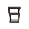 Clara Modern End Table With 3 Tieglass Shelves Black - Baxton Studio -HOMES: Inside + Out Store GUEST 5ccd8d76 00fb 440c 80e4 bb61e05d85d1