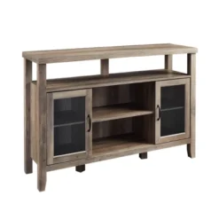 Rustic Transitional Double Door Highboy Buffet - Saracina Home -HOMES: Inside + Out Store GUEST 5d895749 a009 4c12 a4de 272f335b6ae3