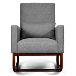 Tangkula 2-in-1 Upholstered Rocking Chair With Wood Leg & Pillow Relax Sofa Chair Light Grey/Beige/Dark Gray 24 Tangkula 2-in-1 Upholstered Rocking Chair With Wood Leg & Pillow Relax Sofa Chair Light Grey/Beige/Dark Gray -HOMES: Inside + Out Store GUEST 5f5218cd e5cc 4a7a 8198 e10601212c46