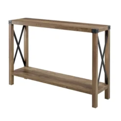 Sophie Rustic Industrial X Frame Entry Table - Saracina Home -HOMES: Inside + Out Store GUEST 6004cebb 134c 4f3e a552 7a10428fe1f3