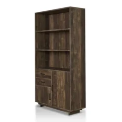 69.8" Tappan Bookcase With Cabinet Reclaimed Oak - HOMES: Inside + Out -HOMES: Inside + Out Store GUEST 6126529a 5085 49be aa77 9ed263a2e1ad