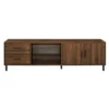 Sana Modern Triple Storage TV Stand For TVs Up To 80" Dark Walnut - Saracina Home 2 Sana Modern Triple Storage TV Stand For TVs Up To 80" Dark Walnut - Saracina Home -HOMES: Inside + Out Store GUEST 61a9d775 359c 484c 947e fd999158416f