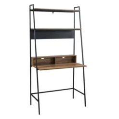 36" Writing Desk With Open Storage Ladder Bookshelf - Saracina Home -HOMES: Inside + Out Store GUEST 62238f92 a3f2 4932 b53f 1b8c4ab359c8