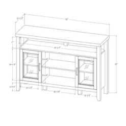 Rustic Transitional Double Door Highboy Buffet - Saracina Home -HOMES: Inside + Out Store GUEST 62de4580 55ca 47d9 bff2 e5aa9db925da