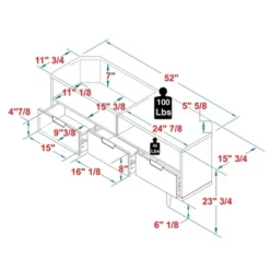 Cara Mid-Century Modern 3 Drawer Corner TV Stand For TVs Up To 58" - Saracina Home 30 Cara Mid-Century Modern 3 Drawer Corner TV Stand For TVs Up To 58" - Saracina Home -HOMES: Inside + Out Store GUEST 63003f1f 44d7 4165 9d1a 122bd84a0d5d