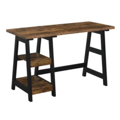 Designs2Go Trestle Desk With Shelves - Breighton Home -HOMES: Inside + Out Store GUEST 63e3a54d 0d29 4709 87d7 2c9754419ab8
