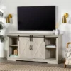 Modern Transitional Sliding Barndoor TV Stand For TVs Up To 65"- Saracina Home -HOMES: Inside + Out Store GUEST 66a6a422 9954 470f a633 9d08db5ee13b
