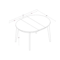 Astrid Mid-Century Round Extendable Dining Table - Threshold™ 15 Astrid Mid-Century Round Extendable Dining Table - Threshold™ -HOMES: Inside + Out Store GUEST 67363663 bc12 48bd adb2 c9a5c8b71510