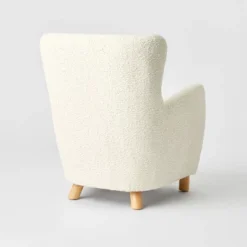 Kessler Wingback Faux Sherling Accent Chair Cream - Threshold™ Designed With Studio McGee -HOMES: Inside + Out Store GUEST 68e4f7d2 06d7 4346 a79c 29467f3335bf