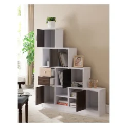 61.5" Hirsch Contemporary Bookcase White - HOMES: Inside + Out -HOMES: Inside + Out Store GUEST 6917eda9 4724 4285 9538 eb1711ee4666