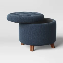 Tufted Round Storage Ottoman - Threshold -HOMES: Inside + Out Store GUEST 6af4d5ac 1729 492b 9ab7 ed7a4a926334