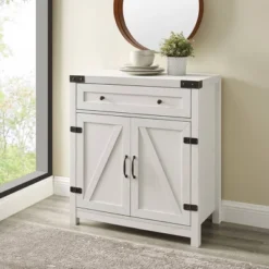 Clarabelle Rustic Farmhouse Barn Door Accent Cabinet - Saracina Home -HOMES: Inside + Out Store GUEST 6c103768 a54e 40a3 9506 75e3ec77e2f5