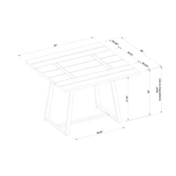 Brimfield Metal Base Extendable Dining Table Brown - Threshold™ -HOMES: Inside + Out Store GUEST 6cc89fd1 cd13 4a73 b61a b2b76aaf7bc1