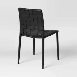 Wellfleet Woven Leather Metal Base Dining Chair - Threshold™ -HOMES: Inside + Out Store GUEST 6d59ee03 4e98 40d3 8283 9f9d59e1aec5