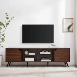 Mid-Century Modern Wide Storage TV Stand For TVs Up To 80" - Saracina Home -HOMES: Inside + Out Store GUEST 6f499918 edba 4a35 8b0f 8398f4abe3f3