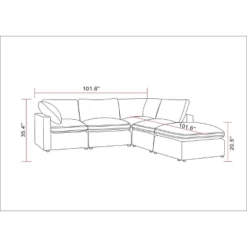 5pc Allandale Modular Sectional Sofa Set - Project 62™ 15 5pc Allandale Modular Sectional Sofa Set - Project 62™ -HOMES: Inside + Out Store GUEST 6fe5734f a99e 4188 b902 bcc9240740b5