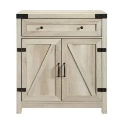 Clarabelle Rustic Farmhouse Barn Door Accent Cabinet - Saracina Home -HOMES: Inside + Out Store GUEST 713ae4d0 858a 4fc3 8b2d 6512862d084e