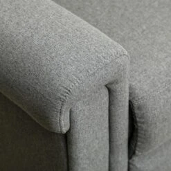 HOMCOM Recliner Sofa Couch With Easy Pull Handles And Adjustable Footrest, 3 Seater Sofa Modern Couch, Gray -HOMES: Inside + Out Store GUEST 72d861c0 c6a2 48bf 8077 8ef12783192a