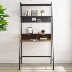 36" Writing Desk With Open Storage Ladder Bookshelf - Saracina Home -HOMES: Inside + Out Store GUEST 746187fb a638 4f3a ae20 f3b4f74d4176