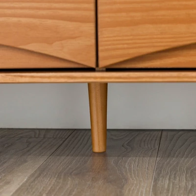 Mid-Century Modern Contoured 6 Drawer Dresser - Saracina Home 16 Mid-Century Modern Contoured 6 Drawer Dresser - Saracina Home - Image 15