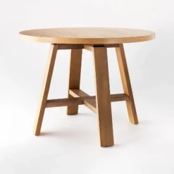 42" Linden Round Wood Dining Table - Threshold™ Designed With Studio McGee -HOMES: Inside + Out Store GUEST 76f39d84 a190 4b52 8dd9 493baf78d72a