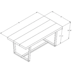 72" Modern Farmhouse Solid Wood Distressed Plank Top Dining Table - Saracina Home 12 72" Modern Farmhouse Solid Wood Distressed Plank Top Dining Table - Saracina Home -HOMES: Inside + Out Store GUEST 771a4c0c 29dd 4c84 ae48 88970e06f0cd