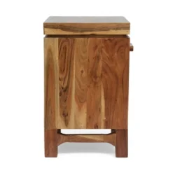 Wadley Boho Handcrafted Acacia Wood Nightstand Natural - Christopher Knight Home -HOMES: Inside + Out Store GUEST 7891bca0 50f7 4a4c b458 dce8bc966b19