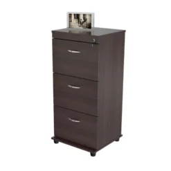 40.16" 3 Drawer Locking File Cabinet Espresso - Inval 20 40.16" 3 Drawer Locking File Cabinet Espresso - Inval -HOMES: Inside + Out Store GUEST 7a1882a1 9308 42fe 84ca 26009a32610b