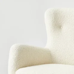 Kessler Wingback Faux Sherling Accent Chair Cream - Threshold™ Designed With Studio McGee -HOMES: Inside + Out Store GUEST 7afd3ca0 bd77 4f56 b8a2 52a4372c3939