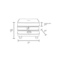 Marin Stackable Pouf With Casters - Opalhouse™ Designed With Jungalow™ 13 Marin Stackable Pouf With Casters - Opalhouse™ Designed With Jungalow™ -HOMES: Inside + Out Store GUEST 7b9ecb5e 9626 4b0f abc1 fd2c0a06f868