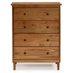 Stiva Classic Mid-Century Modern Vertical 4 Drawer Dresser - Saracina Home -HOMES: Inside + Out Store GUEST 7d52ef34 1e46 4920 a3a1 34d91177eaef