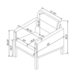 Faux Leather Upholstered Accent Arm Chair - Cognac - Hearth & Hand™ With Magnolia 17 Faux Leather Upholstered Accent Arm Chair - Cognac - Hearth & Hand™ With Magnolia -HOMES: Inside + Out Store GUEST 7e6bfbad 94b5 4f19 9cf6 287fe7dd4aa9