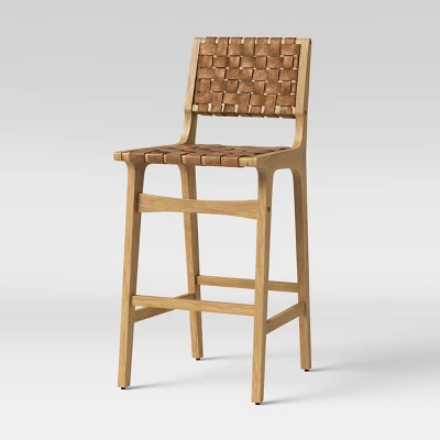 Ceylon Woven And Wood Barstool - Threshold™ 4 Ceylon Woven And Wood Barstool - Threshold™ - Image 2