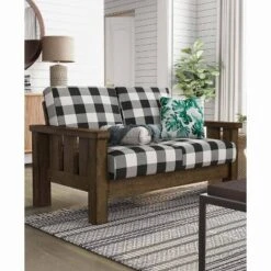 Jovie Gingham Rustic Loveseat - HOMES: Inside + Out 12 Jovie Gingham Rustic Loveseat - HOMES: Inside + Out -HOMES: Inside + Out Store GUEST 811faadd dc28 48fc 8c06 09255a27cd4d