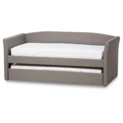 Twin Camino Modern And Contemporary Faux Leather Upholstered Daybed With Guest Trundle Bed - Baxton Studio -HOMES: Inside + Out Store GUEST 81371f9a 7abc 4186 bdc5 10b187ea8a84