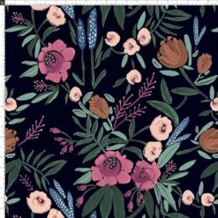 Geller Modern Counter Height Barstool In Botanical Grant Floral Ink - Threshold™ -HOMES: Inside + Out Store GUEST 82426902 4614 4afe ab09 ea4d76a2f67f