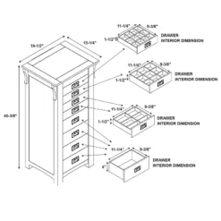 Delia Jewelry Armoire Brown - Powell Company -HOMES: Inside + Out Store GUEST 83671e5f f20a 4898 93ee 3b153b1c74be