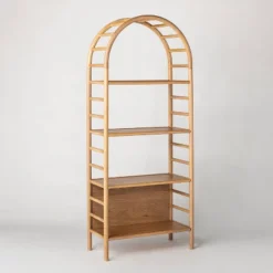 72" Holladay Curved Wooden Bookcase - Threshold™ Designed With Studio McGee 25 72" Holladay Curved Wooden Bookcase - Threshold™ Designed With Studio McGee -HOMES: Inside + Out Store GUEST 84aacca0 2437 4d03 8b04 6e3f30c27fb1
