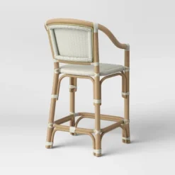 Parksley Rattan And Woven Counter Height Barstool White - Threshold™ -HOMES: Inside + Out Store GUEST 85a3cbc1 515c 4385 be24 e88f92678a50